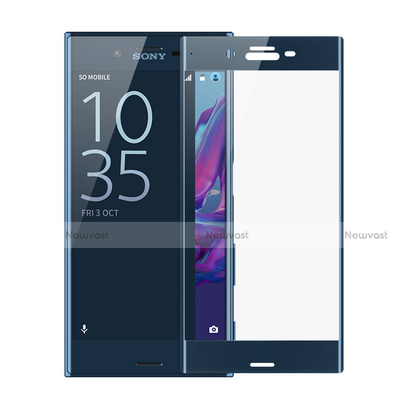 Ultra Clear Full Screen Protector Tempered Glass F02 for Sony Xperia XZ Blue