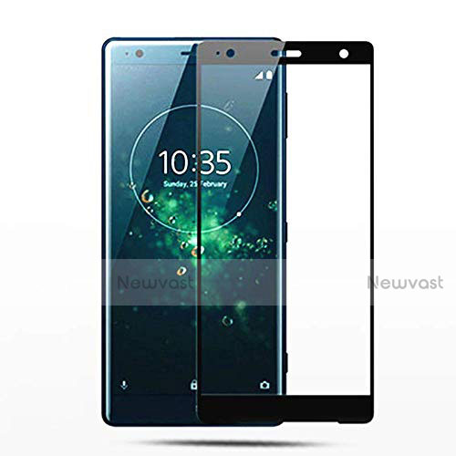 Ultra Clear Full Screen Protector Tempered Glass F02 for Sony Xperia XZ2 Compact Black