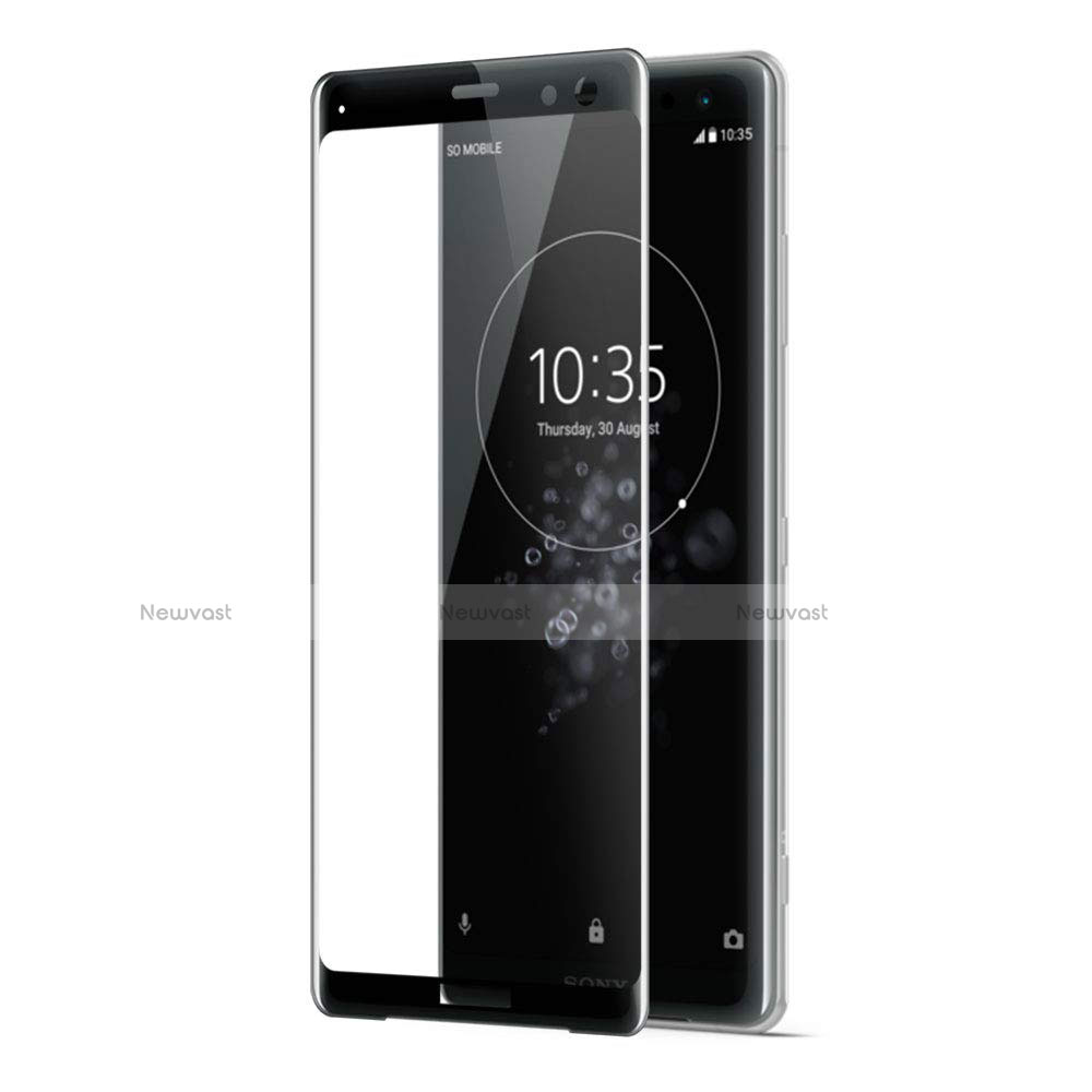 Ultra Clear Full Screen Protector Tempered Glass F02 for Sony Xperia XZ3 Black