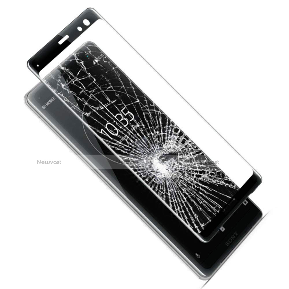 Ultra Clear Full Screen Protector Tempered Glass F02 for Sony Xperia XZ3 Black