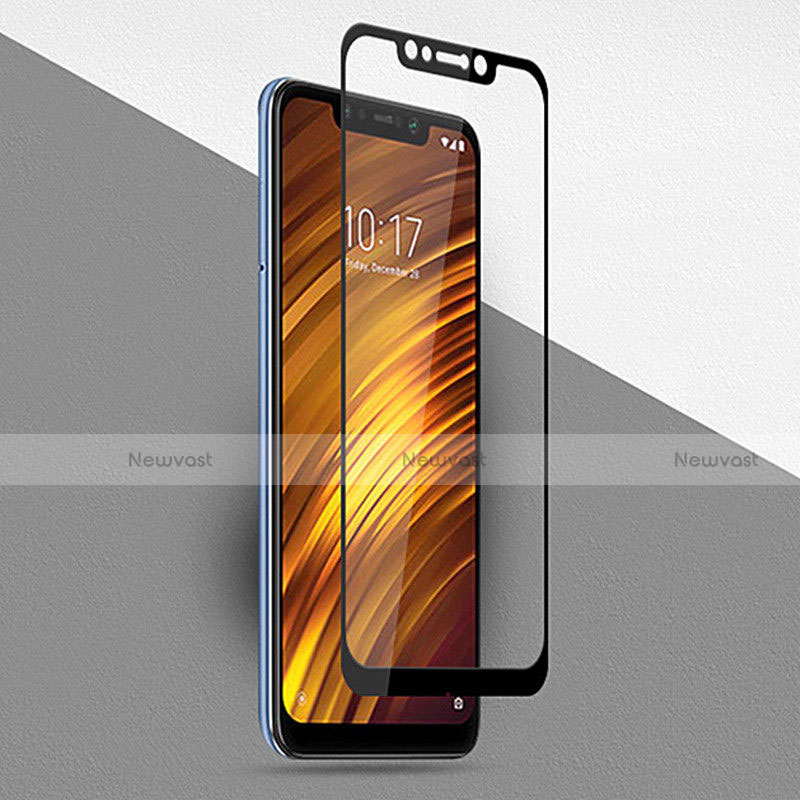 Ultra Clear Full Screen Protector Tempered Glass F02 for Xiaomi Pocophone F1 Black