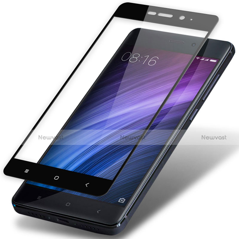 Ultra Clear Full Screen Protector Tempered Glass F02 for Xiaomi Redmi 4 Prime High Edition Black