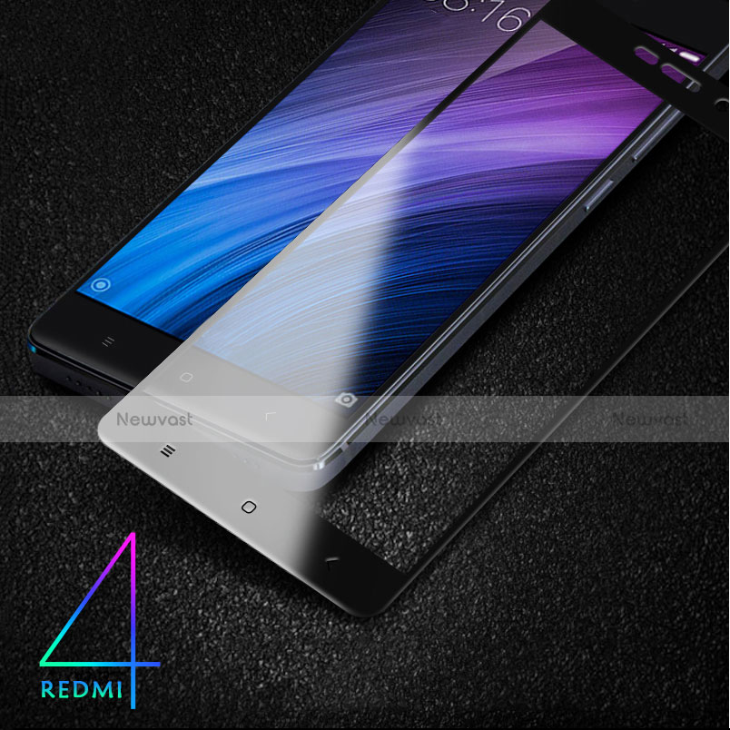 Ultra Clear Full Screen Protector Tempered Glass F02 for Xiaomi Redmi 4 Prime High Edition Black