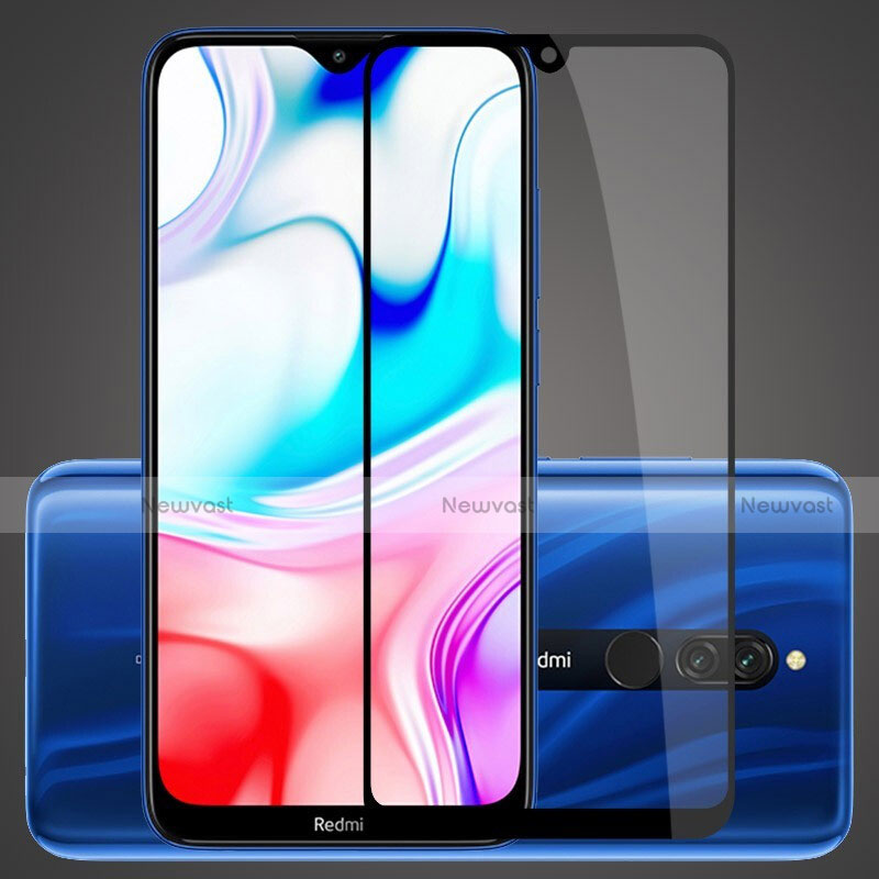 Ultra Clear Full Screen Protector Tempered Glass F02 for Xiaomi Redmi 8A Black