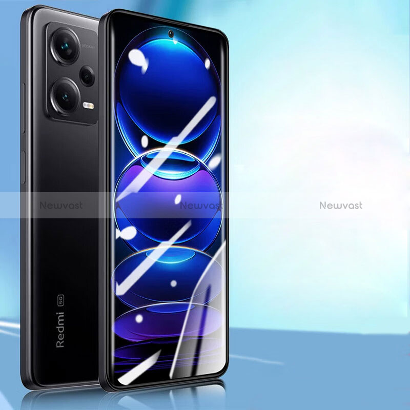 Ultra Clear Full Screen Protector Tempered Glass F02 for Xiaomi Redmi Note 12 Pro+ Plus 5G Black