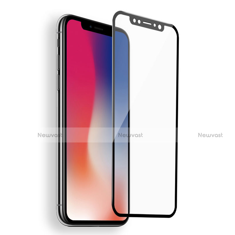 Ultra Clear Full Screen Protector Tempered Glass F03 for Apple iPhone X Black