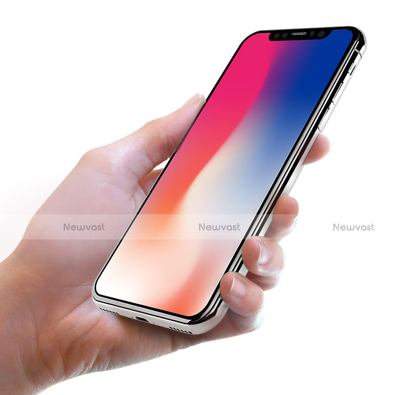 Ultra Clear Full Screen Protector Tempered Glass F03 for Apple iPhone X Black