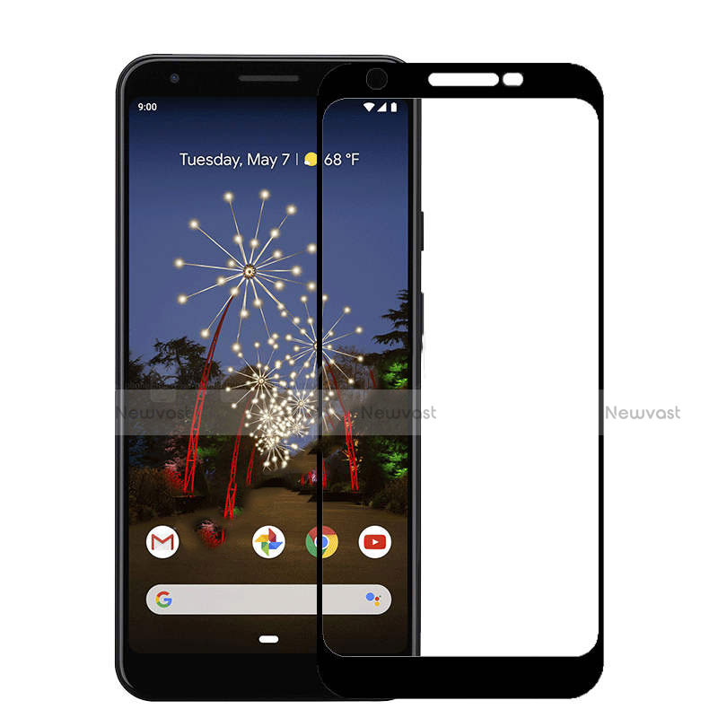 Ultra Clear Full Screen Protector Tempered Glass F03 for Google Pixel 3a Black