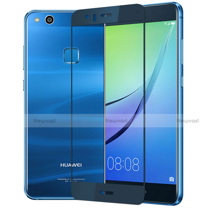 Ultra Clear Full Screen Protector Tempered Glass F03 for Huawei P10 Lite Blue