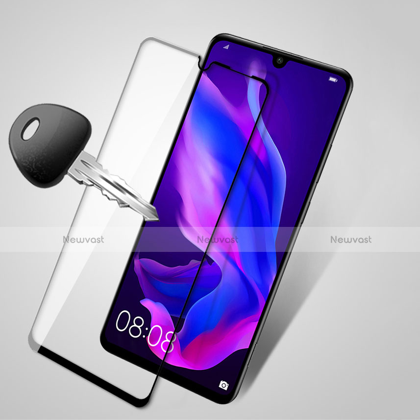 Ultra Clear Full Screen Protector Tempered Glass F03 for Huawei P30 Lite Black