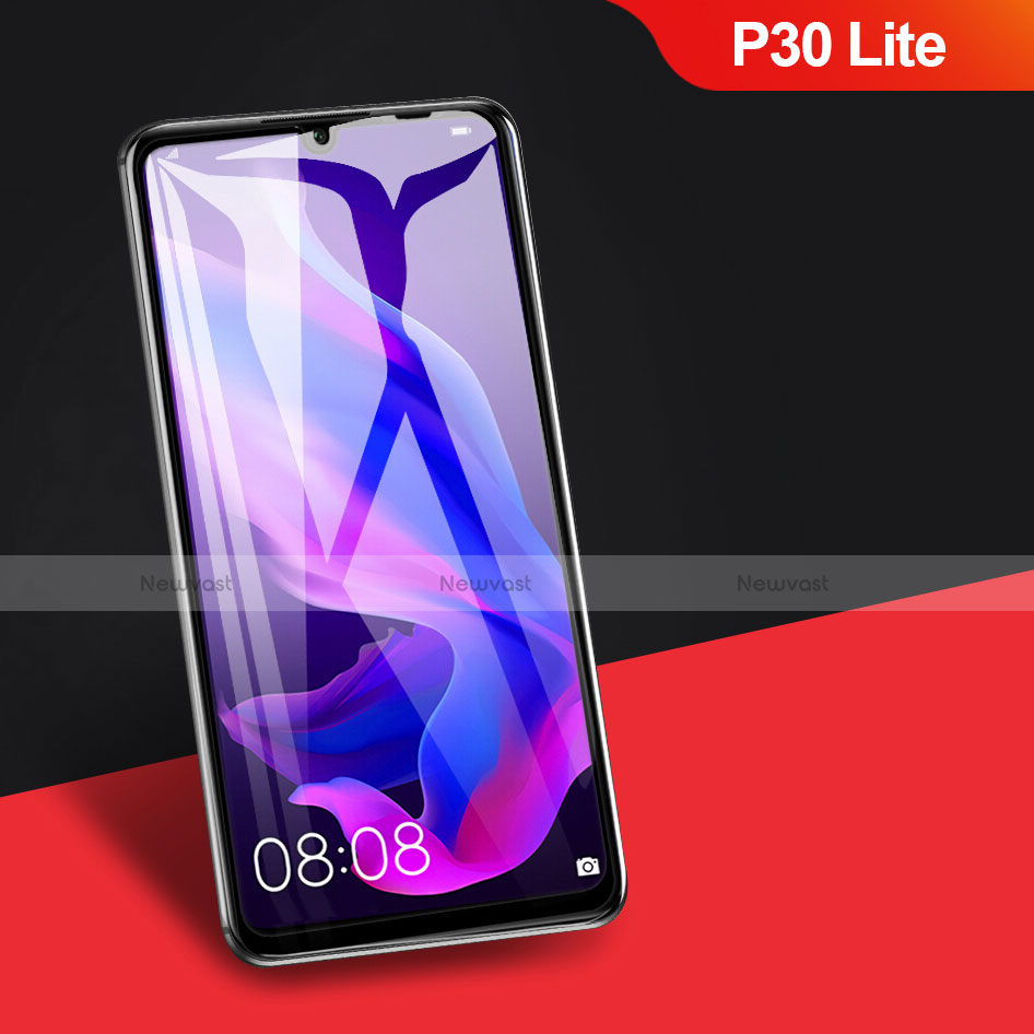 Ultra Clear Full Screen Protector Tempered Glass F03 for Huawei P30 Lite XL Black