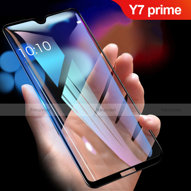 Ultra Clear Full Screen Protector Tempered Glass F03 for Huawei Y7 Prime (2019) Black