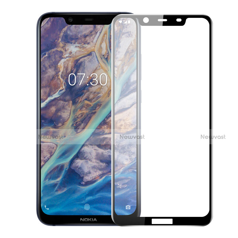Ultra Clear Full Screen Protector Tempered Glass F03 for Nokia 7.1 Plus Black