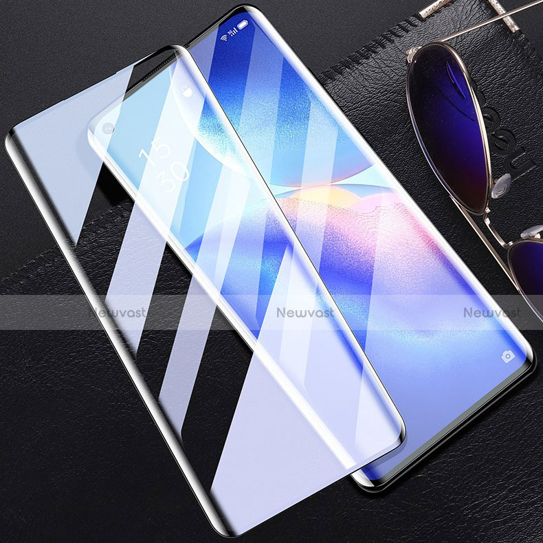 Ultra Clear Full Screen Protector Tempered Glass F03 for Oppo Reno5 Pro 5G Black