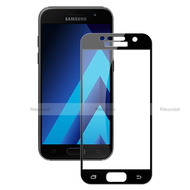Ultra Clear Full Screen Protector Tempered Glass F03 for Samsung Galaxy A5 (2017) SM-A520F Black