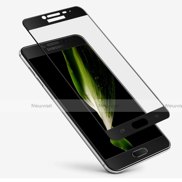 Ultra Clear Full Screen Protector Tempered Glass F03 for Samsung Galaxy C5 SM-C5000 Black