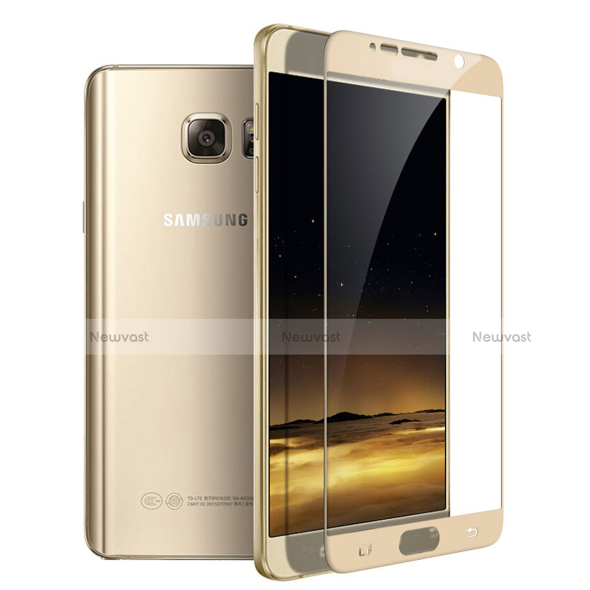 Ultra Clear Full Screen Protector Tempered Glass F03 for Samsung Galaxy Note 5 N9200 N920 N920F Gold