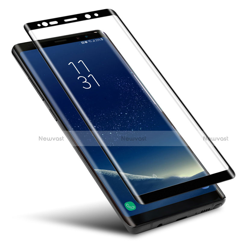 Ultra Clear Full Screen Protector Tempered Glass F03 for Samsung Galaxy Note 8 Duos N950F Black