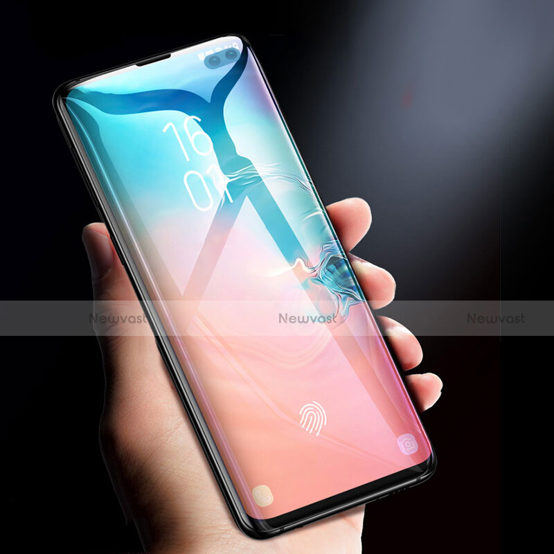 Ultra Clear Full Screen Protector Tempered Glass F03 for Samsung Galaxy S10 Plus Black