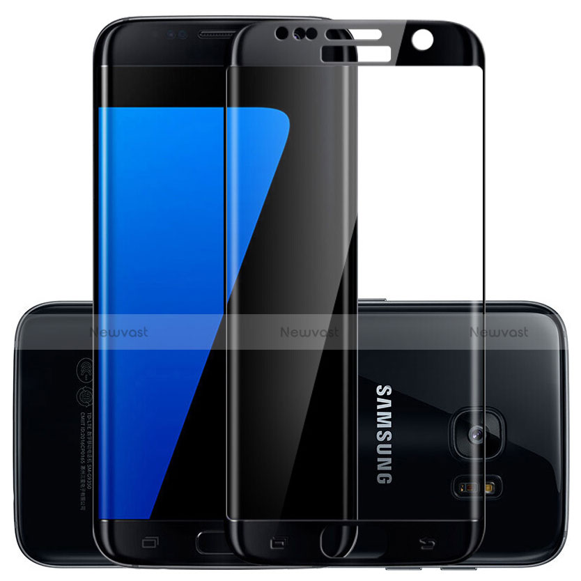 Ultra Clear Full Screen Protector Tempered Glass F03 for Samsung Galaxy S7 Edge G935F Black