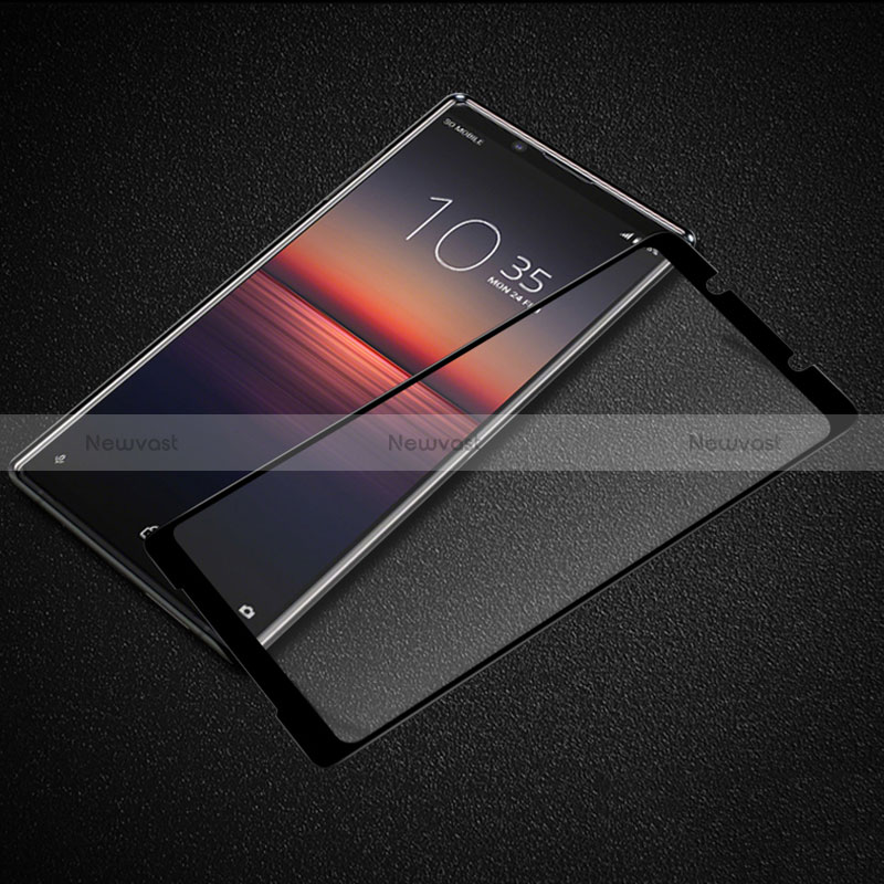 Ultra Clear Full Screen Protector Tempered Glass F03 for Sony Xperia 1 III Black