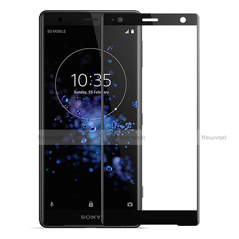 Ultra Clear Full Screen Protector Tempered Glass F03 for Sony Xperia XZ2 Black