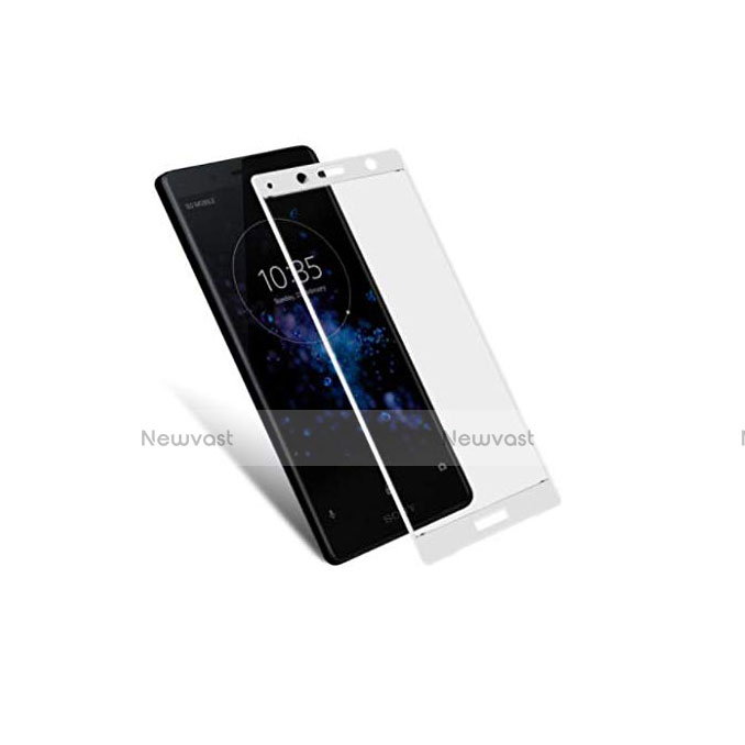 Ultra Clear Full Screen Protector Tempered Glass F03 for Sony Xperia XZ2 Compact White