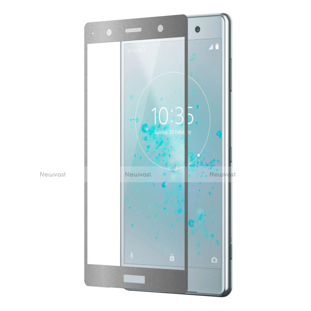 Ultra Clear Full Screen Protector Tempered Glass F03 for Sony Xperia XZ2 Premium Silver