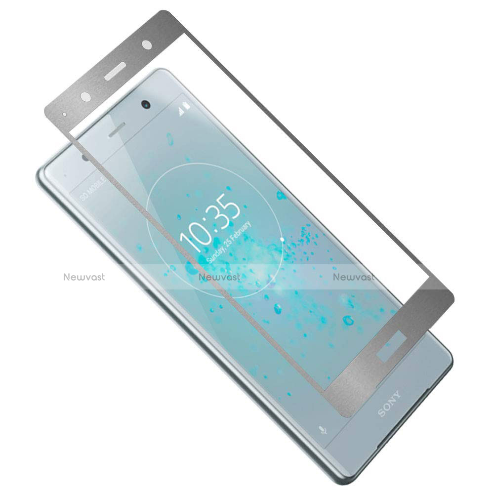 Ultra Clear Full Screen Protector Tempered Glass F03 for Sony Xperia XZ2 Premium Silver