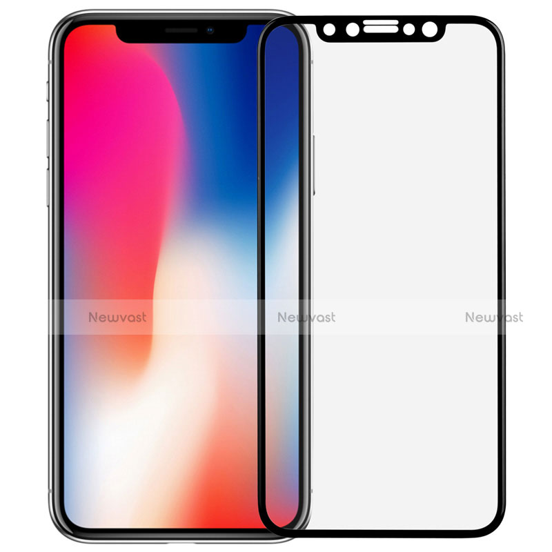 Ultra Clear Full Screen Protector Tempered Glass F04 for Apple iPhone Xs Max Black