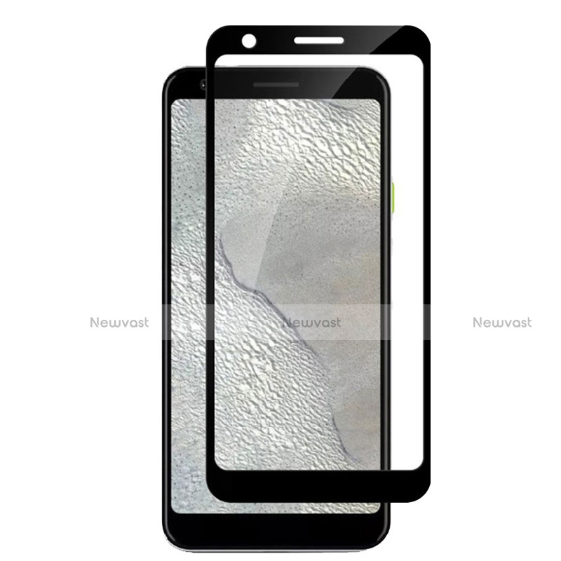 Ultra Clear Full Screen Protector Tempered Glass F04 for Google Pixel 3a Black