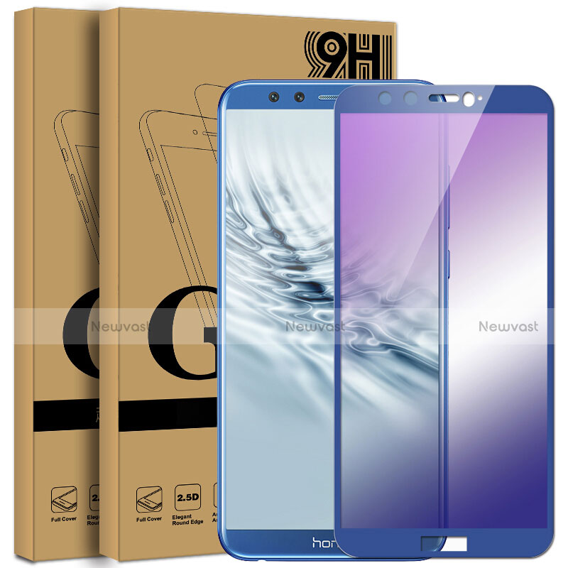 Ultra Clear Full Screen Protector Tempered Glass F04 for Huawei Honor 9 Lite Blue