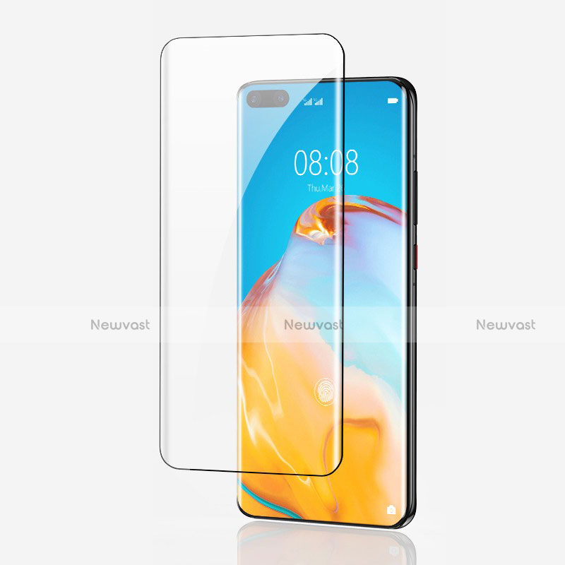 Ultra Clear Full Screen Protector Tempered Glass F04 for Huawei P40 Pro Black