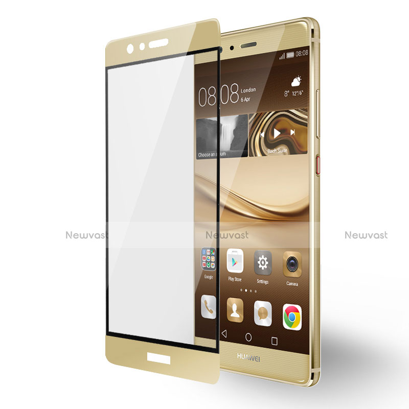 Ultra Clear Full Screen Protector Tempered Glass F04 for Huawei P9 Gold
