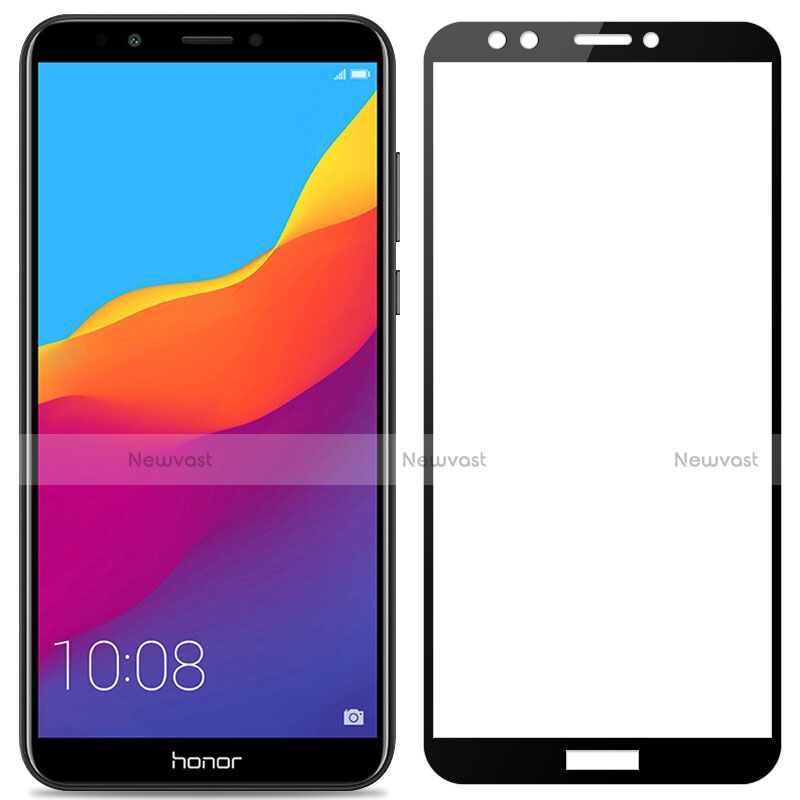 Ultra Clear Full Screen Protector Tempered Glass F04 for Huawei Y7 (2018) Black
