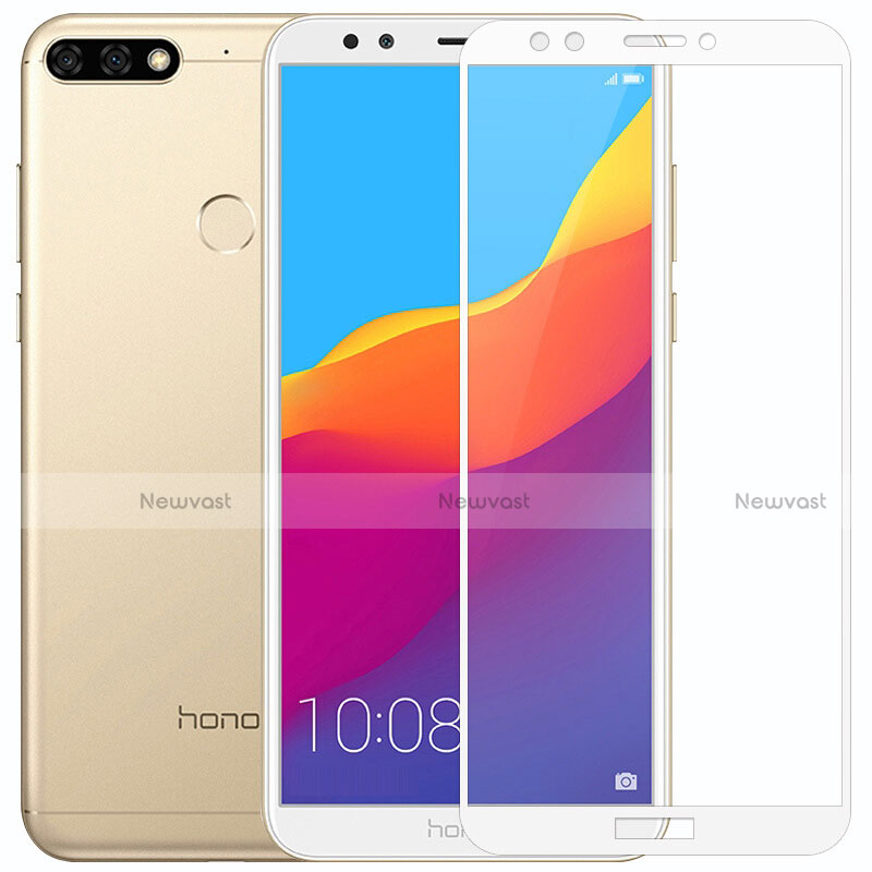 Ultra Clear Full Screen Protector Tempered Glass F04 for Huawei Y7 (2018) White