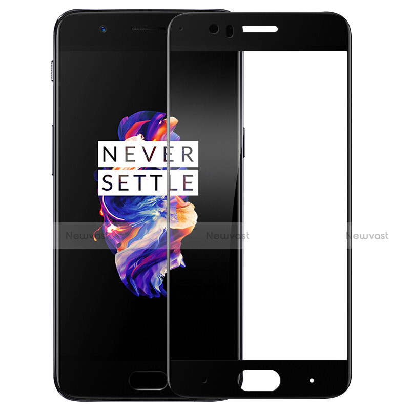 Ultra Clear Full Screen Protector Tempered Glass F04 for OnePlus 5 Black