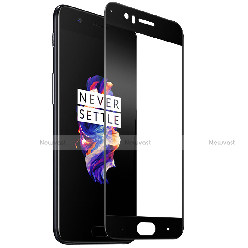 Ultra Clear Full Screen Protector Tempered Glass F04 for OnePlus 5 Black