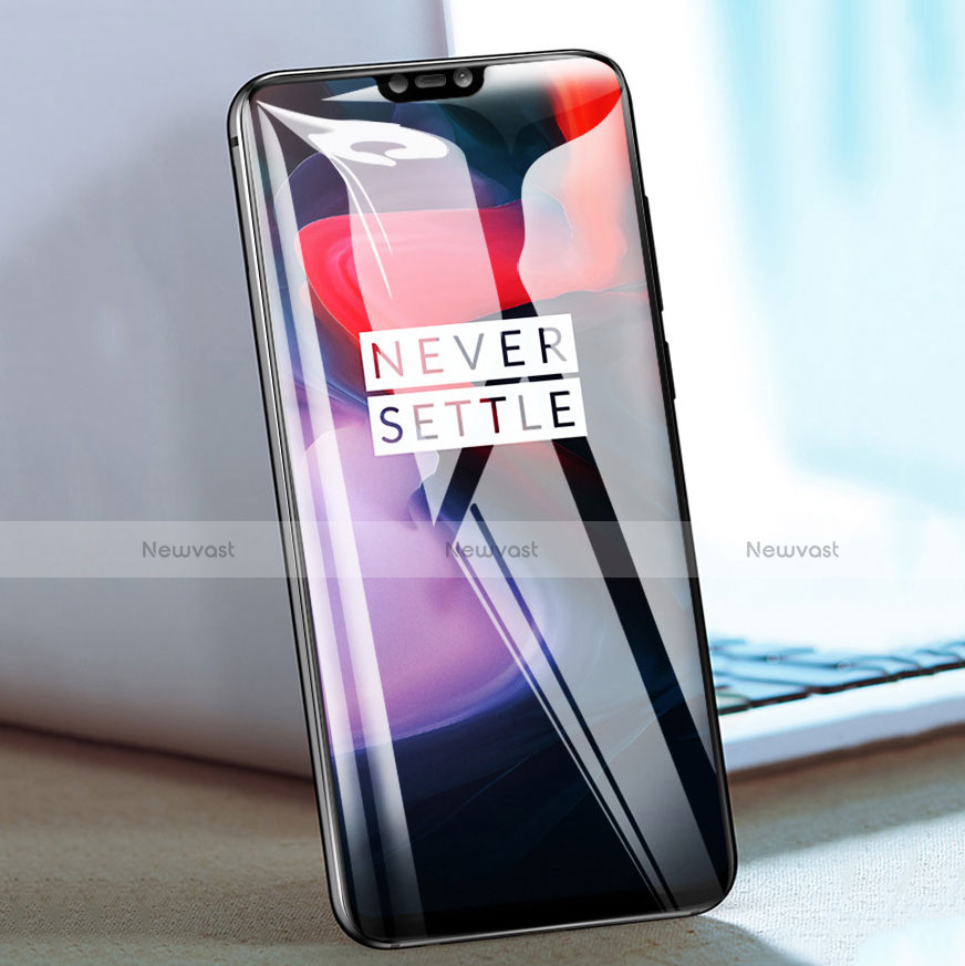 Ultra Clear Full Screen Protector Tempered Glass F04 for OnePlus 6 Black
