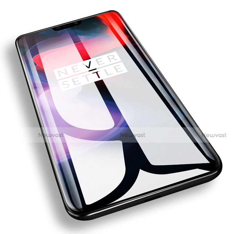 Ultra Clear Full Screen Protector Tempered Glass F04 for OnePlus 6 Black