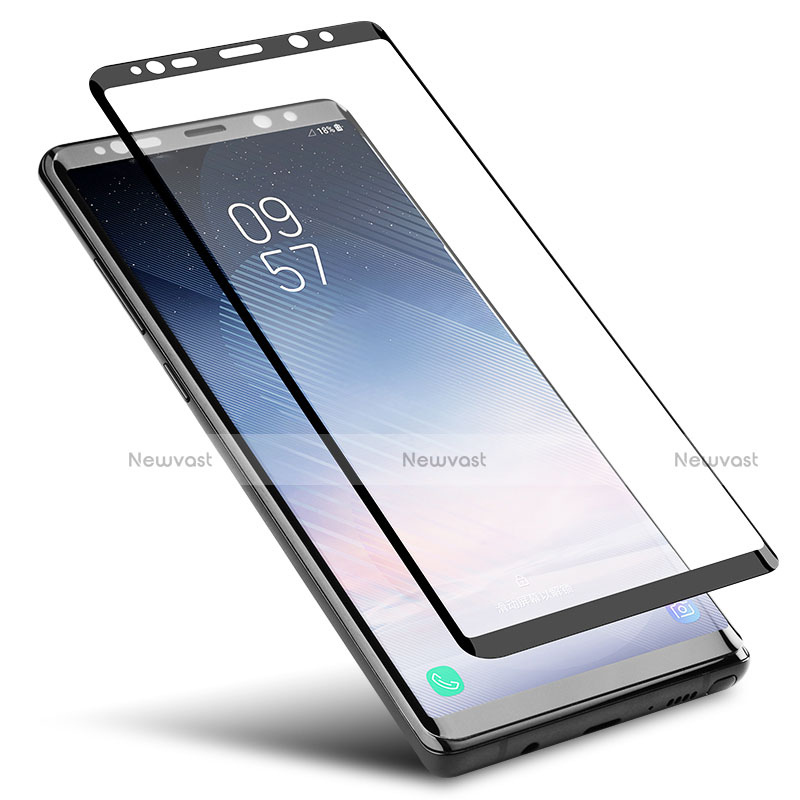 Ultra Clear Full Screen Protector Tempered Glass F04 for Samsung Galaxy Note 8 Black