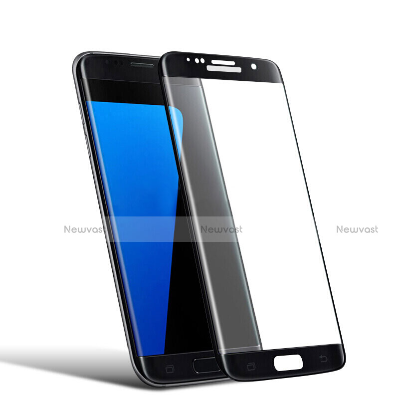 Ultra Clear Full Screen Protector Tempered Glass F04 for Samsung Galaxy S7 Edge G935F Black