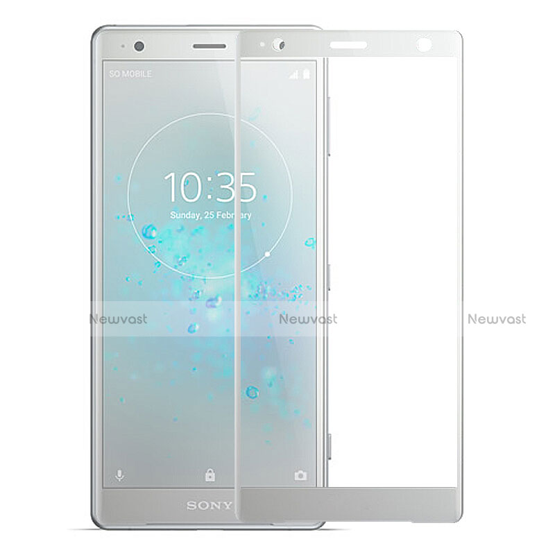 Ultra Clear Full Screen Protector Tempered Glass F04 for Sony Xperia XZ2 Silver