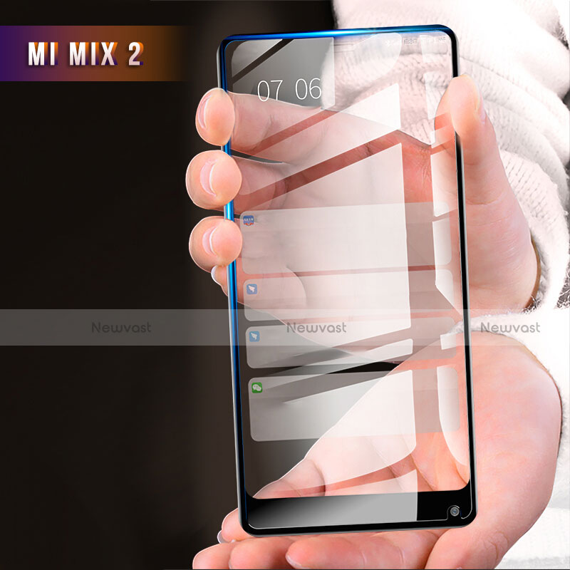 Ultra Clear Full Screen Protector Tempered Glass F04 for Xiaomi Mi Mix 2 Black