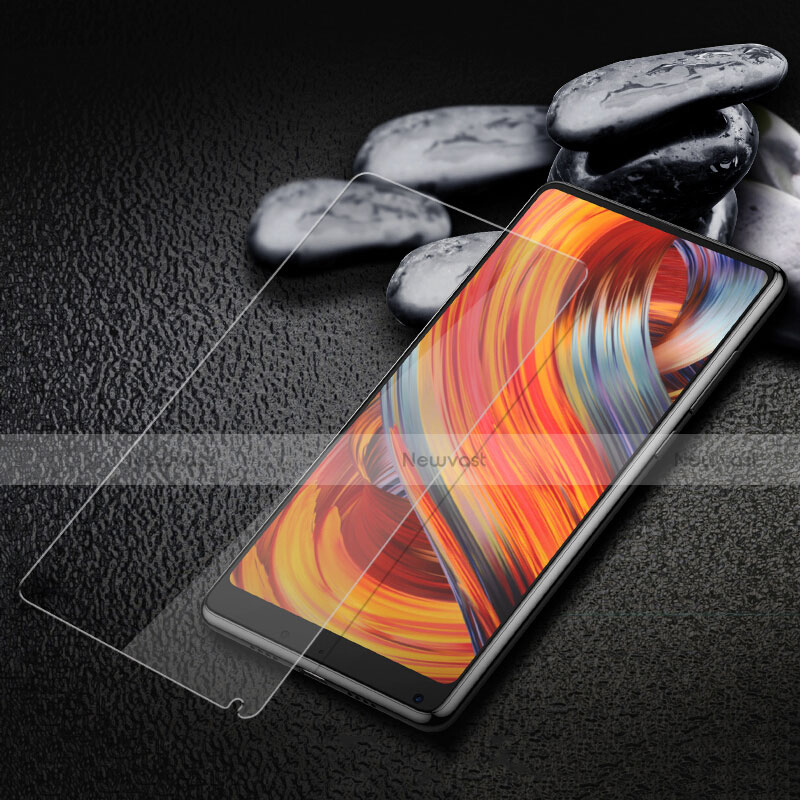 Ultra Clear Full Screen Protector Tempered Glass F04 for Xiaomi Mi Mix 2 Black