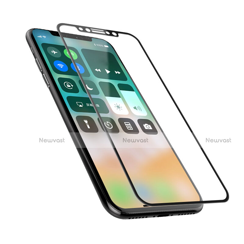 Ultra Clear Full Screen Protector Tempered Glass F05 for Apple iPhone X Black