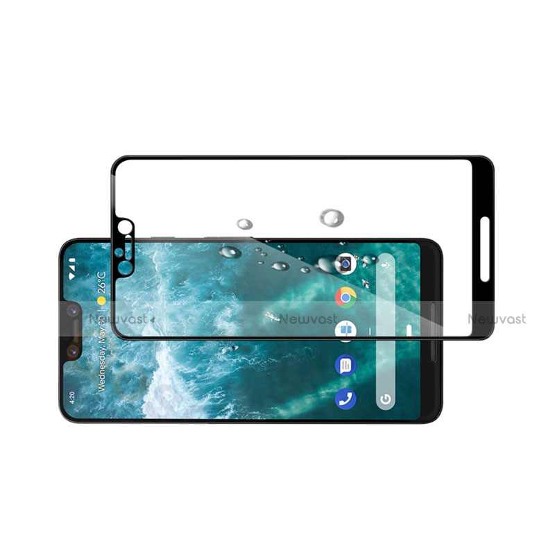 Ultra Clear Full Screen Protector Tempered Glass F05 for Google Pixel 3 XL Black