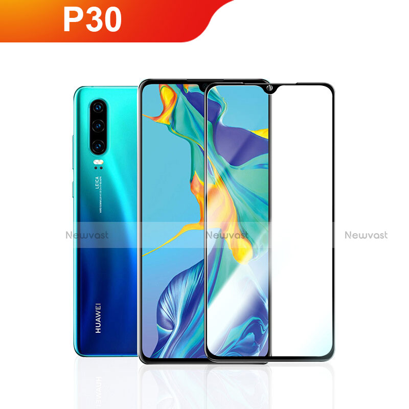 Ultra Clear Full Screen Protector Tempered Glass F05 for Huawei P30 Black