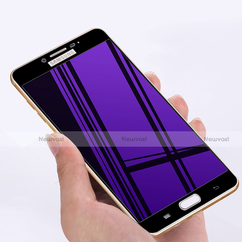 Ultra Clear Full Screen Protector Tempered Glass F05 for Samsung Galaxy C5 SM-C5000 Black