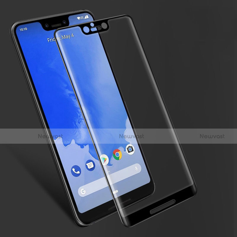 Ultra Clear Full Screen Protector Tempered Glass F06 for Google Pixel 3 XL Black